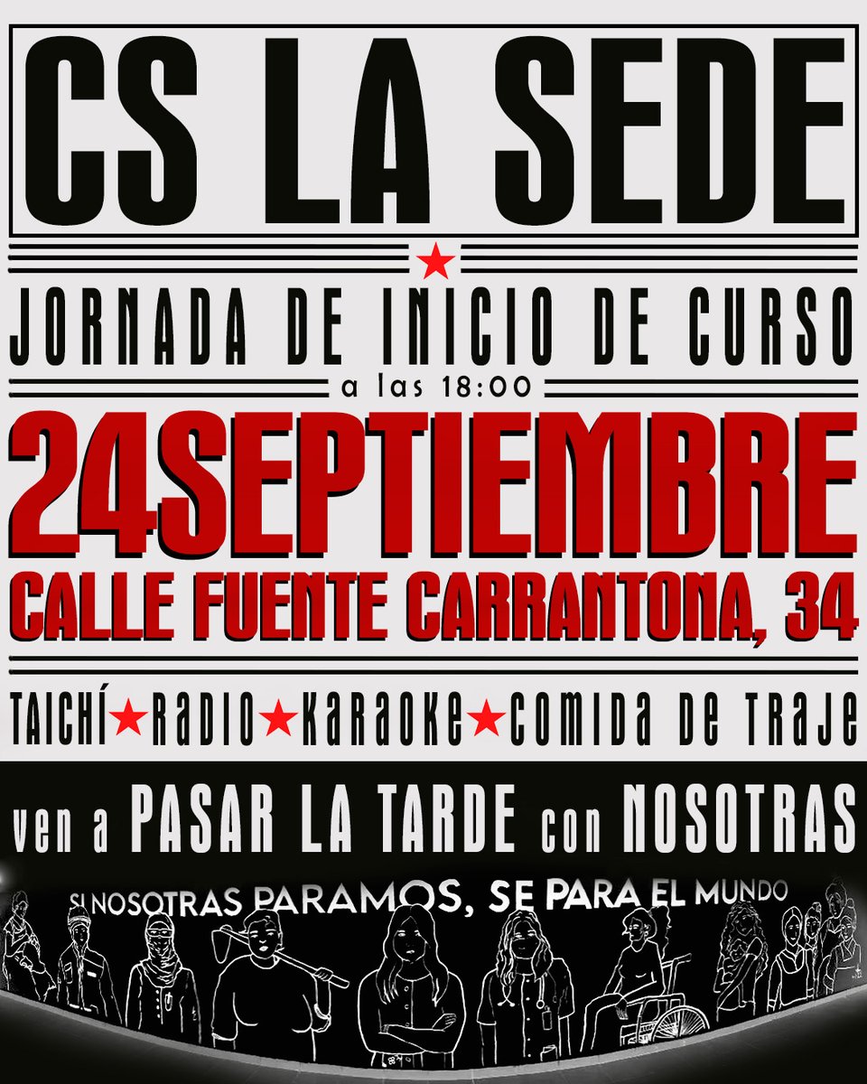 Pasaros por la Jornada que hemos organizado junto al resto de asociaciones que formamos <a href="/SocialSede/">Centro Social La Sede</a> 

El próximo sábado, 24 de septiembre , a partir de las 18:00