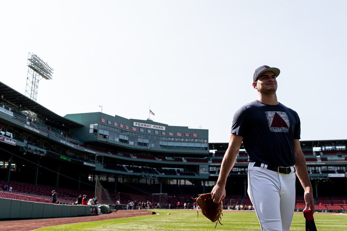 RedSox's tweet photo. First day in the bigs. https://t.co/Gg3OITqYVA