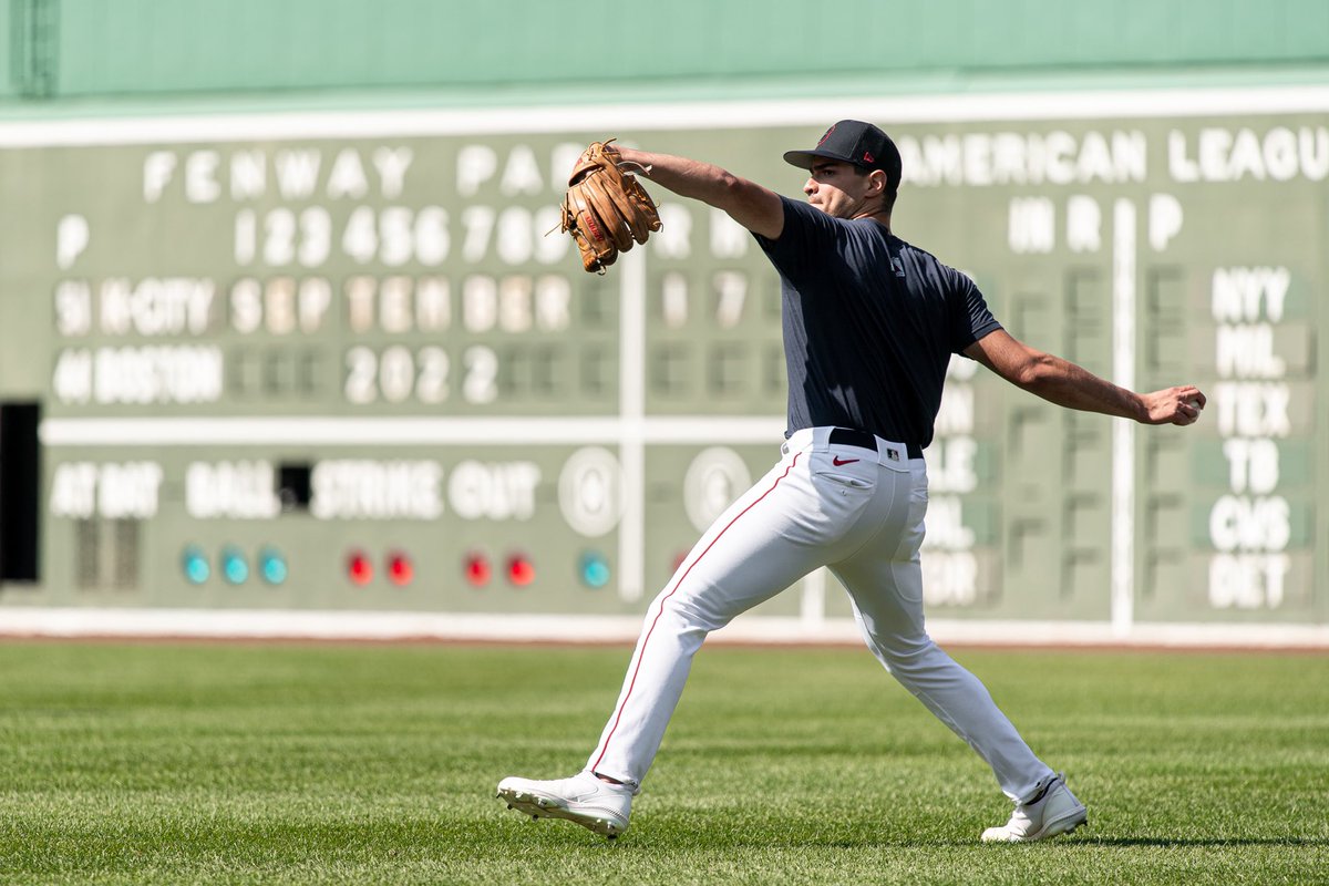 RedSox's tweet photo. First day in the bigs. https://t.co/Gg3OITqYVA