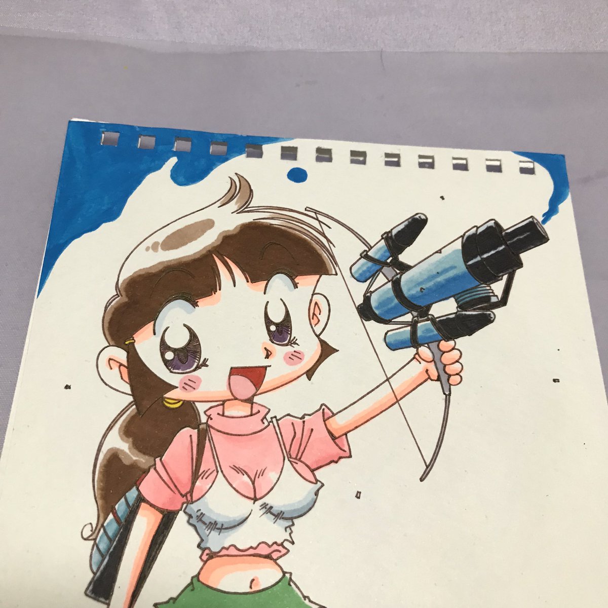 「おはようございます台風が接近してくるとスケッチブック(アナログの紙)の調子が悪い」|あさいもとゆき🎮のイラスト