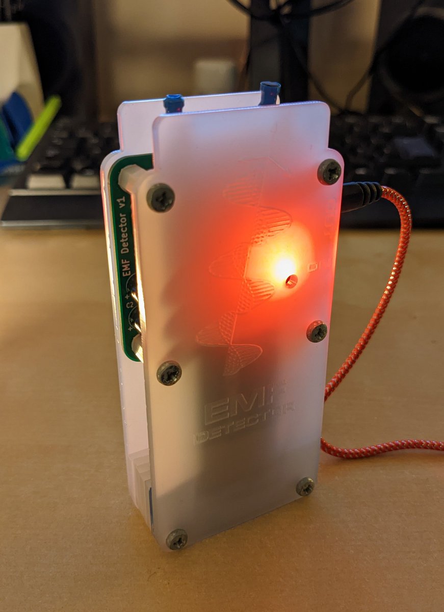 Had fun putting together this EMF detector kit. Time to catch some waves!