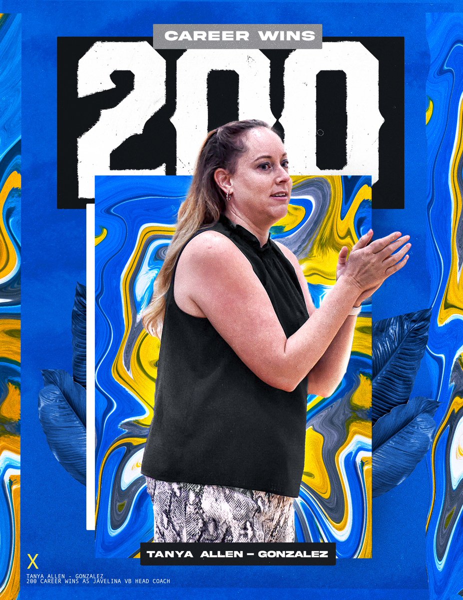 Javelina Volleyball (@javelina_vb) on Twitter photo With today's victory over WNMU, head volleyball coach <a href="/Tanya21Allen/">𝒯𝒶𝓃𝓎𝒶 𝒜𝓁𝓁𝑒𝓃-𝒢𝑜𝓃𝓏𝒶𝓁𝑒𝓏</a> has recorded her 200th win at the helm of the program! Congrats coach!
#GottaJavIt X #JALISCO X #LosHogs With today's victory over WNMU, head volleyball coach <a href="/Tanya21Allen/">𝒯𝒶𝓃𝓎𝒶 𝒜𝓁𝓁𝑒𝓃-𝒢𝑜𝓃𝓏𝒶𝓁𝑒𝓏</a> has recorded her 200th win at the helm of the program! Congrats coach!
#GottaJavIt X #JALISCO X #LosHogs
