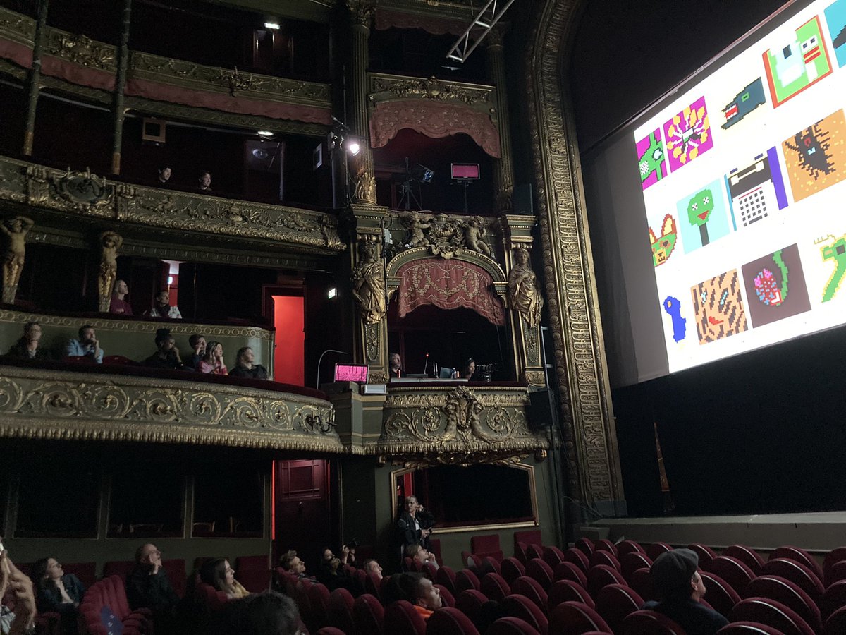 bygrida's tweet photo. @nft_in_ day today. Honor to present our @NFTFactoryParis as a moderator with our esteemed panels @jmpailhon @BnoiitC @albertinmeunier / thank you  @mahebarbara @BerhouniSamy and @cecinestpasleo , and thank you for inviting us @KookEwo 🙏💜 we did it 🎉❤️‍🔥🙌 https://t.co/NXlmUOUGu9