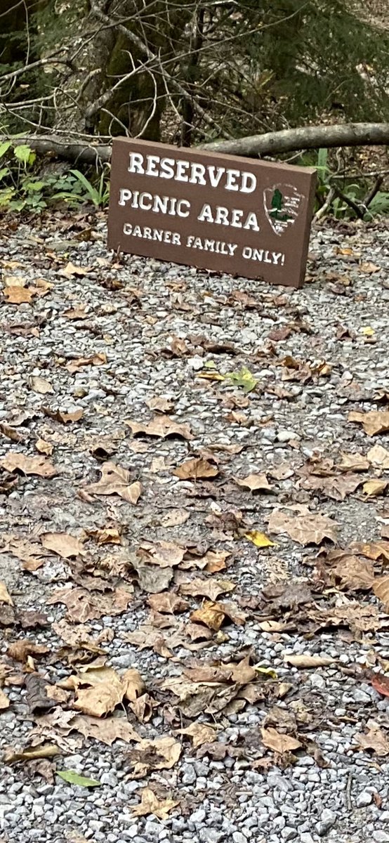 ⁦<a href="/GSMNP/">GSMNationalParkInfo</a>⁩ Is this an authentic NPS sign and can someone reserve a pull-off on Tremont Rd?  Seen today.