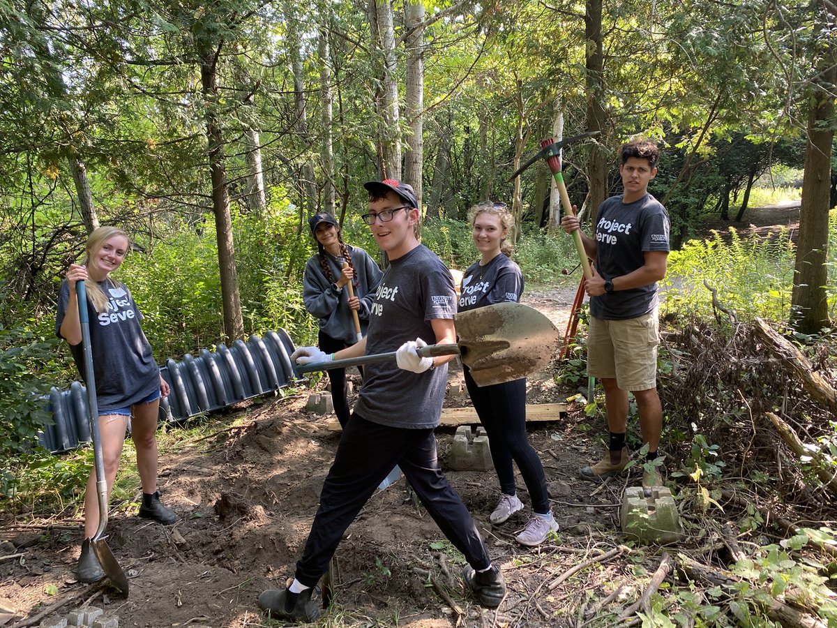 davebeaton4's tweet photo. Thank you @UofGStudentExp #ProjectServe students that worked to improve the trails in the Hanlon Conservation area. Successful day. https://t.co/wZ4rpMw7wD