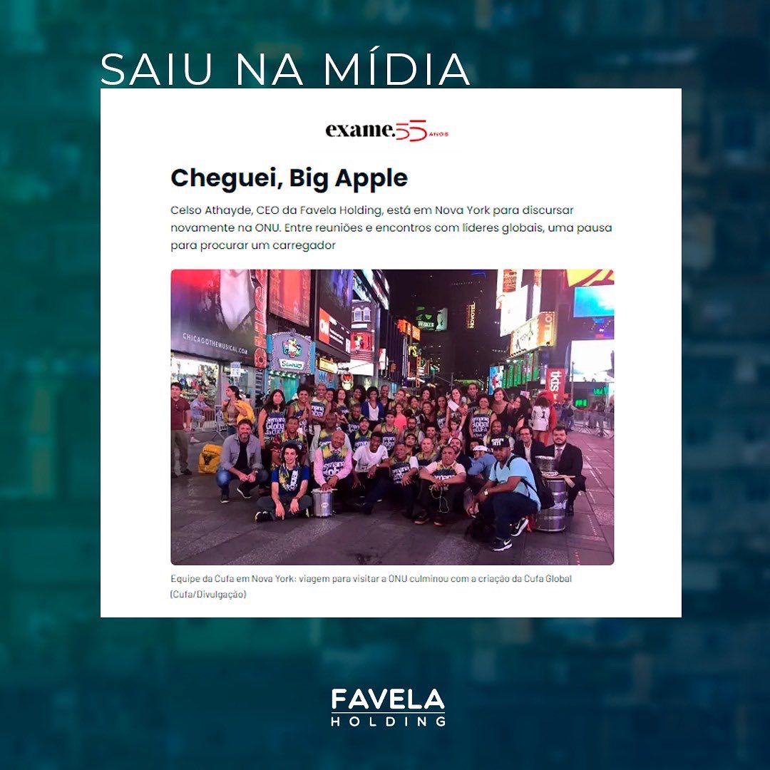 cufa_ceara's tweet photo. O nosso fundador e CEO da @favelaholding, @celsoathayde, está em Nova York, para discursar no Pacto Global da @onubrasil. Em sua coluna na @exame, ele fala de como foi a sua chegada na Big Apple!

@pactoglobalbr

#pactoglobal2022 #CUFA #favelaholding https://t.co/1C2QFtflNI