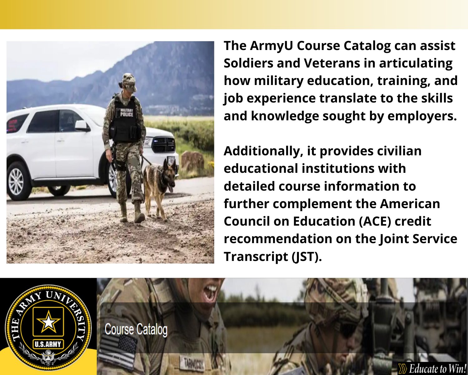 Army University on Twitter: "@ArmyUniversity has developed a public