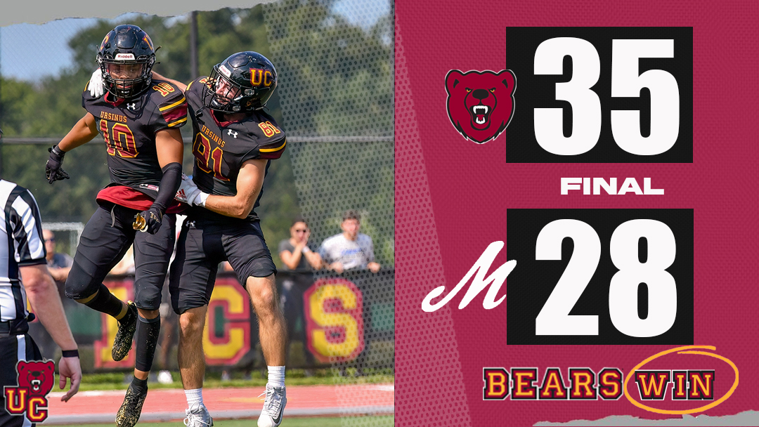 ucathletics's tweet photo. They do it again! @UrsinusFootball takes down nationally-ranked Muhlenberg for the second-straight season in a tremendous game! #d3fb #UpTheBears https://t.co/IpgSTz43xn