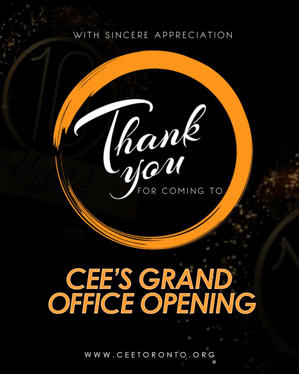 We sincerely appreciate everyone for coming out to celebrate CEE's 10th anniversary and grand opening We are more than grateful for the great success of today.

To all our funders and partners thank you so much for your unwavering support.
• 
#CEE10 #anniversary #opening