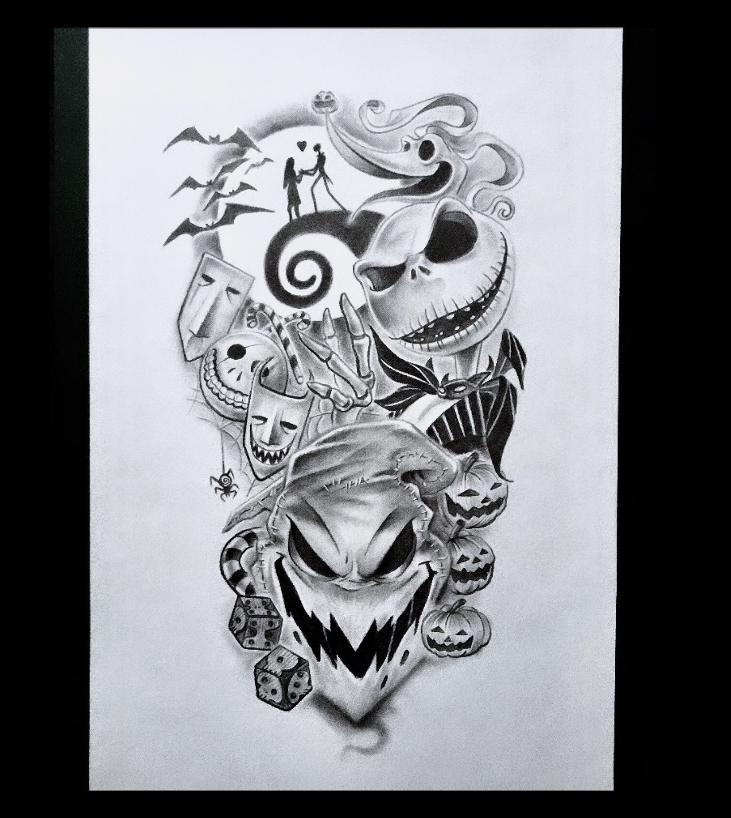 75 best Nightmare Before Christmas Tattoo Design Ideas 2019