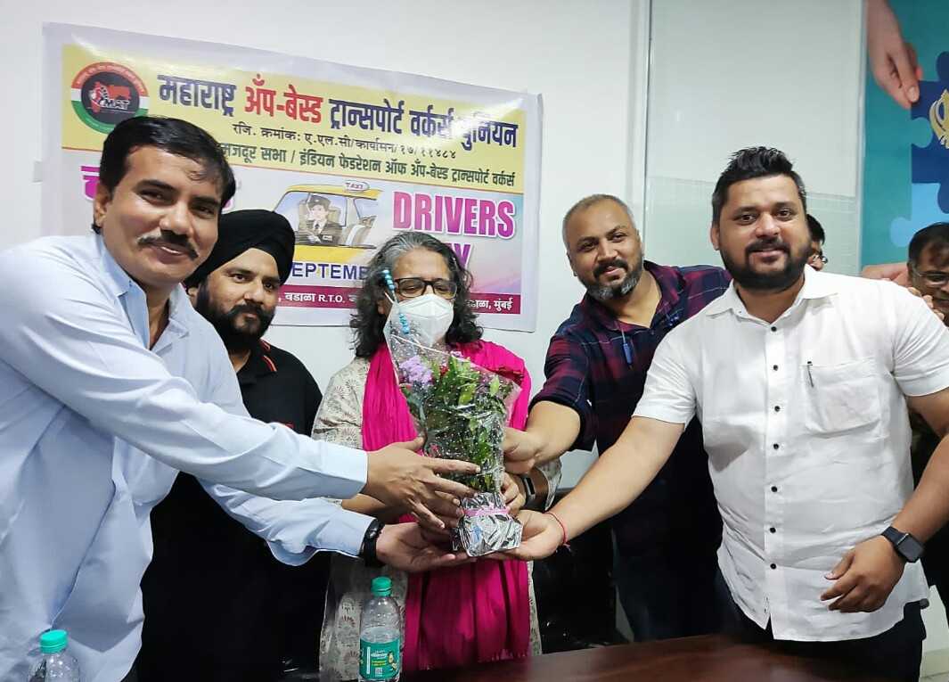 MAHARASHTRA APP-BASED TRANSPORT WORKERS UNION 

MAT has celebrated Driver's Day today on 17th September 2022 wih the drivers of Ola, Uber, Richshaw &amp; taxi.