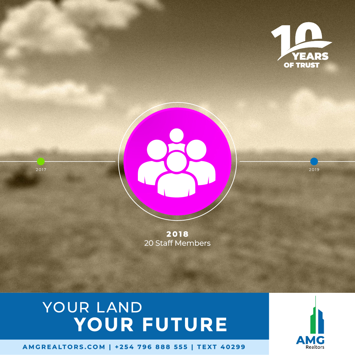 AMGRealtors's tweet photo. We are still on our celebration path marking ten years of growth, secured futures and dreams coming true. 
#Tenyearsofgooddeeds #10yearsoftrust #10yearsanniversary #Yourlandyourfuture https://t.co/fvll5JFUTN