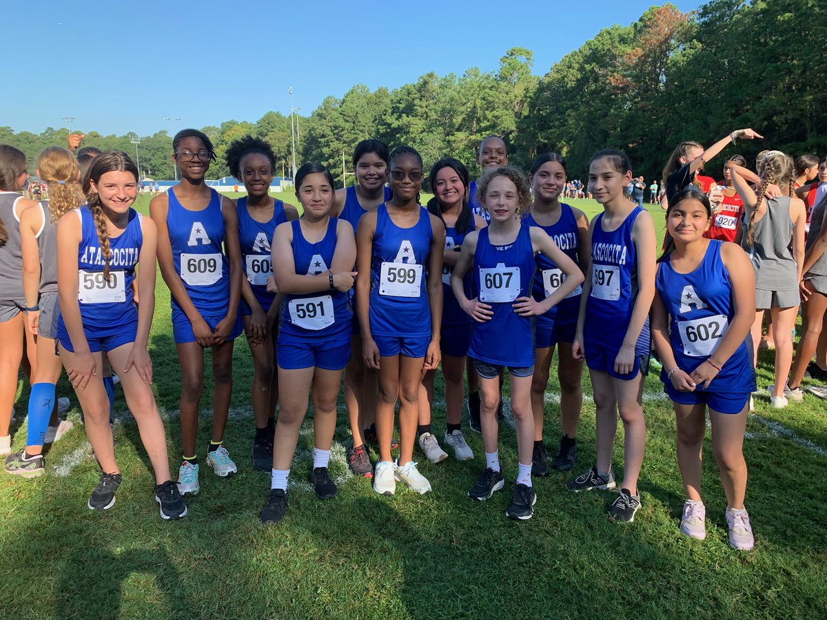 Amazing morning at the Andy Wells Invitational. Runners are getting faster and stronger! So proud 🏃🏻‍♀️🏃🏽 🏅 #gotigers <a href="/atascocita_xc/">Atascocita Boys' XC</a> <a href="/amsladytigers/">AMS Lady Tigers</a> <a href="/amsboysathletic/">AMS Boys Athletics</a> <a href="/HumbleISD_AMS/">Atascocita Middle School</a>