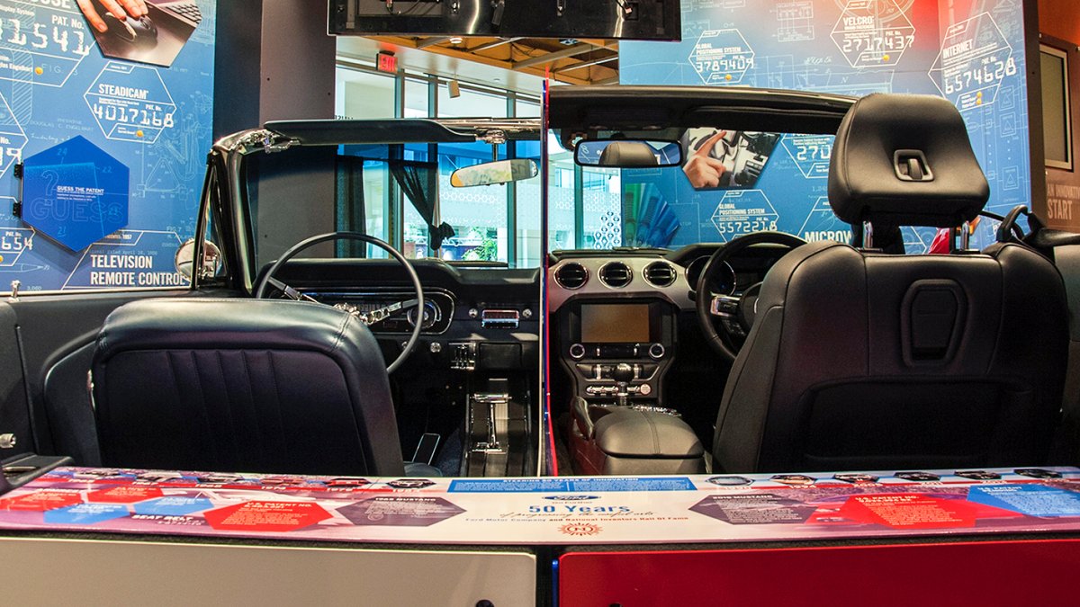 Did you know that you can experience more than 50 years of automotive design & technology when you visit the National Inventors Hall of Fame® Museum? Learn more about the 1965 and 2015 Ford Mustang split model. bit.ly/2xXIqYH