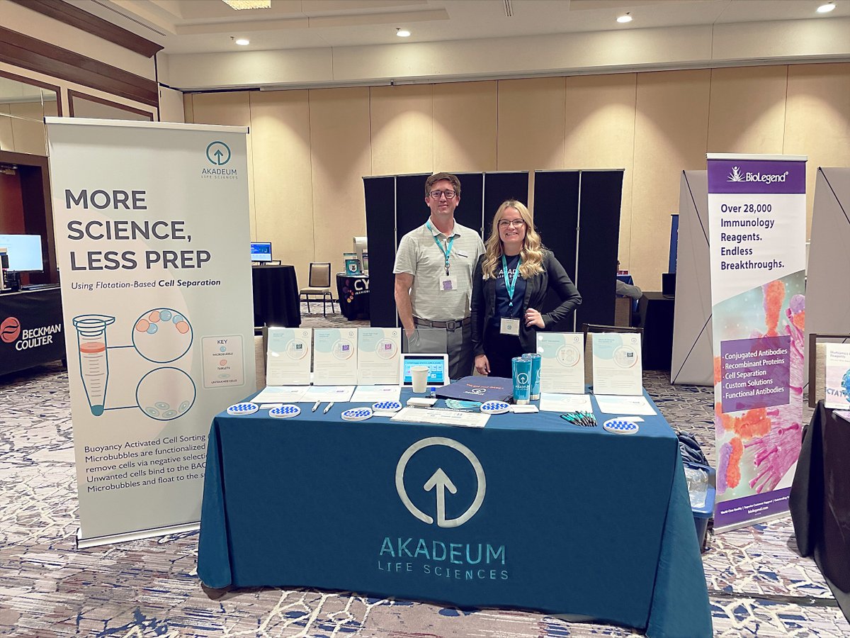 We are here at GLIIFCA!!! Stop by our table, grab some swag, and learn about our flotation-based cell separation with BACS™ Microbubbles! #GLIIFCA #greatlakes #internationalimaging #flowcytometryassociation
