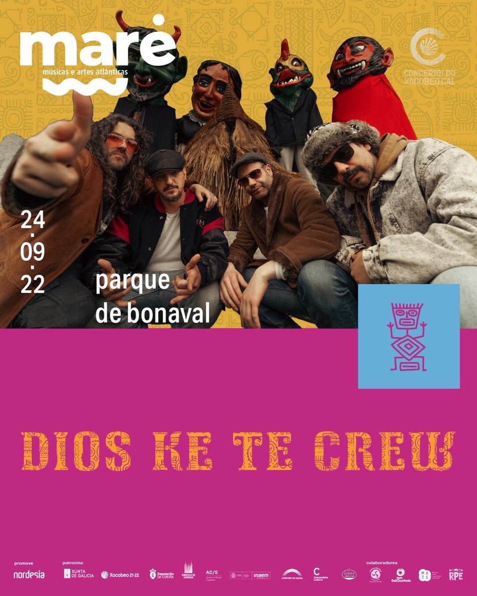 mare_compostela's tweet photo. 🎢 NOITE DO SÁBADO 24 💥
🎋 A segunda noite no #ParquedeBonaval golpea forte! Cunhas artistazas que non podedes perder:
🟡 @Marujalimonlive
🟢 @BksJames
🟣 @pongoklassic
🟠 @DiosketeCrew
🌀 Entradas en https://t.co/tBXIK8IRen
#EscenarioXacobeo2122 · @camino_xacobeo https://t.co/Phobm2qcrs
