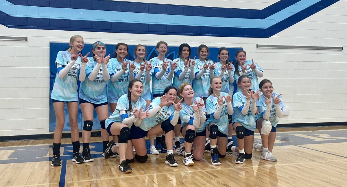 We are the champions! 🏆 It took two games to 3 sets but we never quit! This group of girls showed grit, teamwork, and all out effort!👏🏻 <a href="/PRT_Huskies/">Prairie Trail</a>