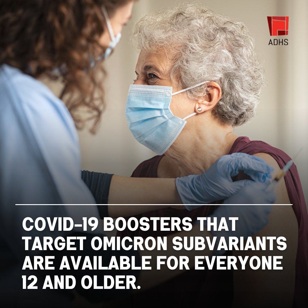 AZDHS's tweet photo. If it’s been at least two months since your last shot, you can get the Omicron booster to help strengthen your protection against COVID-19.

Get vaccinated: https://t.co/q2kfD0trVQ https://t.co/LJVQwTJuMW