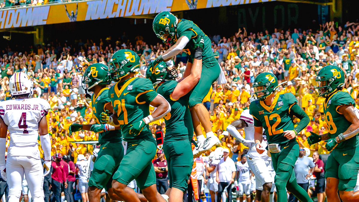 BUFootball's tweet photo. Today was a good day.

#SicEm | #PersonOverPlayer https://t.co/WWCRZ999RI