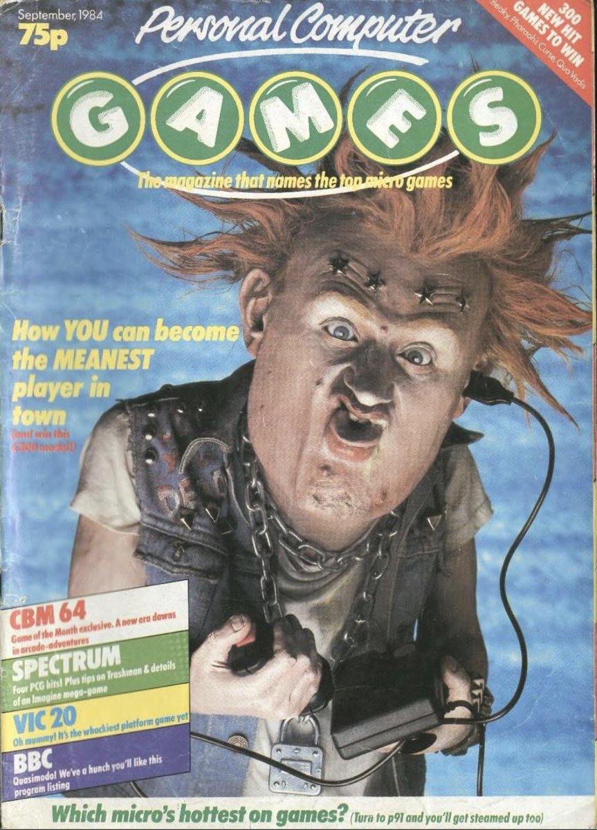 FREEZE64UK's tweet image. 38 years ago this month:
PERSONAL COMPUTER GAMES magazine
SEPTEMBER 1984
Only 75p
#Commodore64 #C64 #ZXSpectrum #VIC20 #BBCmicro
#TheYoungOnes 
FREEZE64.com