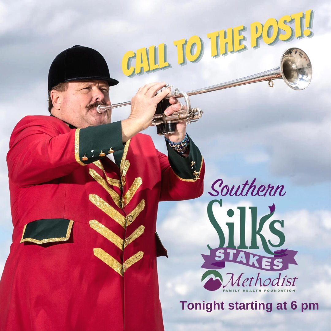 MethodistFamily's tweet image. There’s the bugler... the horses are entering the track... it’s almost time for the 2022 Southern Silks Stakes presented by Gill Ragon Owen Attorneys! See you at 6 pm tonight.