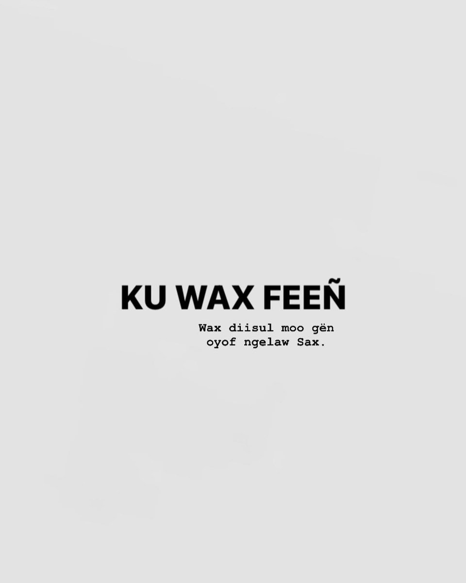 xelkoom's tweet photo. Ku jëf ba raw la mënoo wax ba dab ko. Yenn naa Sax noppi da fay wuutu jëf. Ku ni tekk tekk wan la yoon. Noppi day tontu. Noppi mooy dee ci wax wu dul jariñ.

#waxtu #confessions #wolofal #wolof #true #loyalty #wolofndiaye #meditation #brain #mentalhealth #sreethukrishnan #death https://t.co/sIkllAkYB2