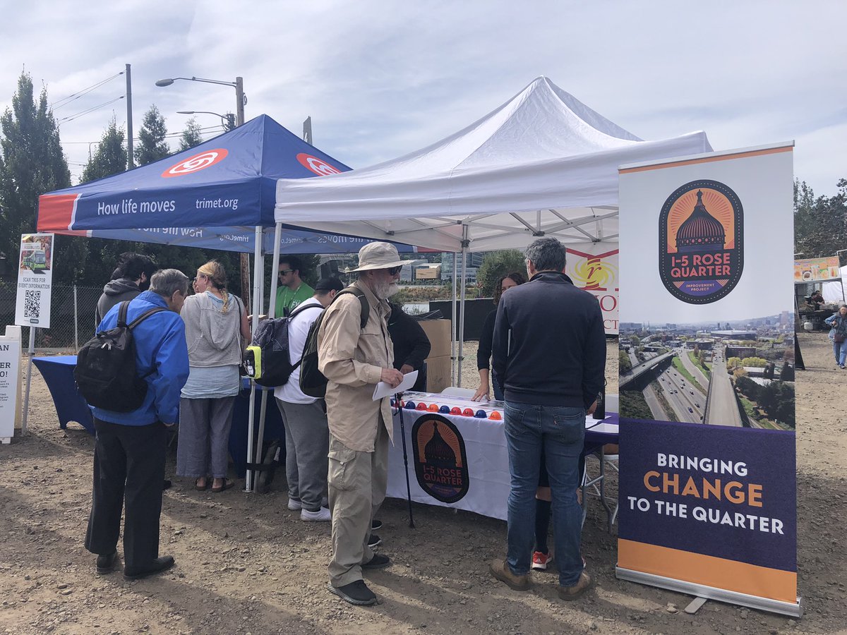 Interesting choice to feature freeway expansion propaganda at the opening of <a href="/trimet/">TriMet</a>’s new marquee bus line. If you like transit you’ll love this monument to fossil fuels and air pollution!