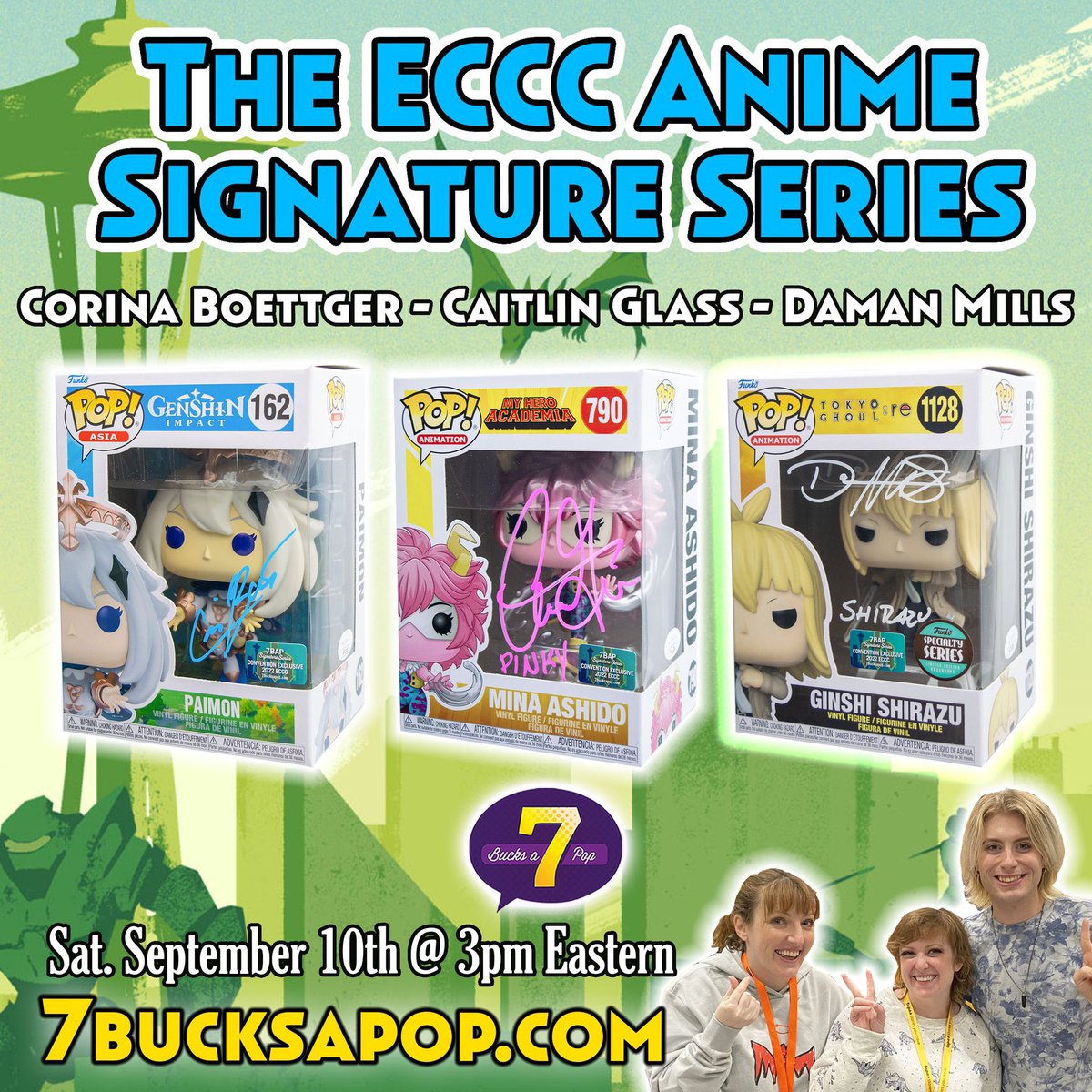 Now live over at 7BAP! Their new Signature Series ~ One for Anime fans with Paimon, Mina and Ginshi ~ head to the link below to see the full lineup!
Linky ~ 7bucksapop.com/collections/7b…
#Ad #Funko #POPVinyl #FunkoPOP #7BAP #jsaauthenticated #practicesafesigs #7BAPSignatureSeries