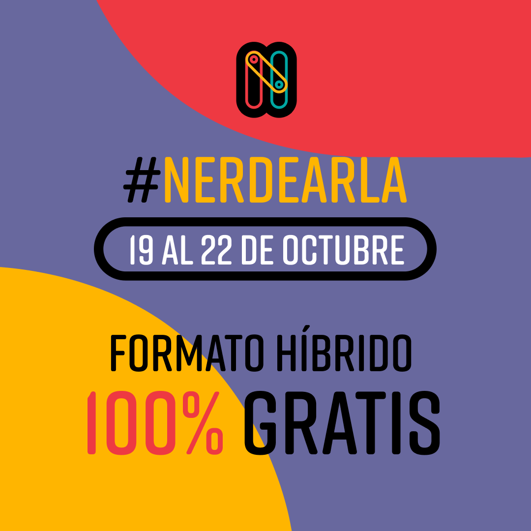 🚨 #Nerdearla 🔜 del 19 al 22 de Oct.
4️⃣ días de ciencia y tech
💯 ¡GRATIS!
🗣️ + de 200 speakers
🤩 + de 150 charlas y talleres
🎟️ Registrate ➡️ nerdear.la

Organiza <a href="/sysarmy/">Sysarmy</a>