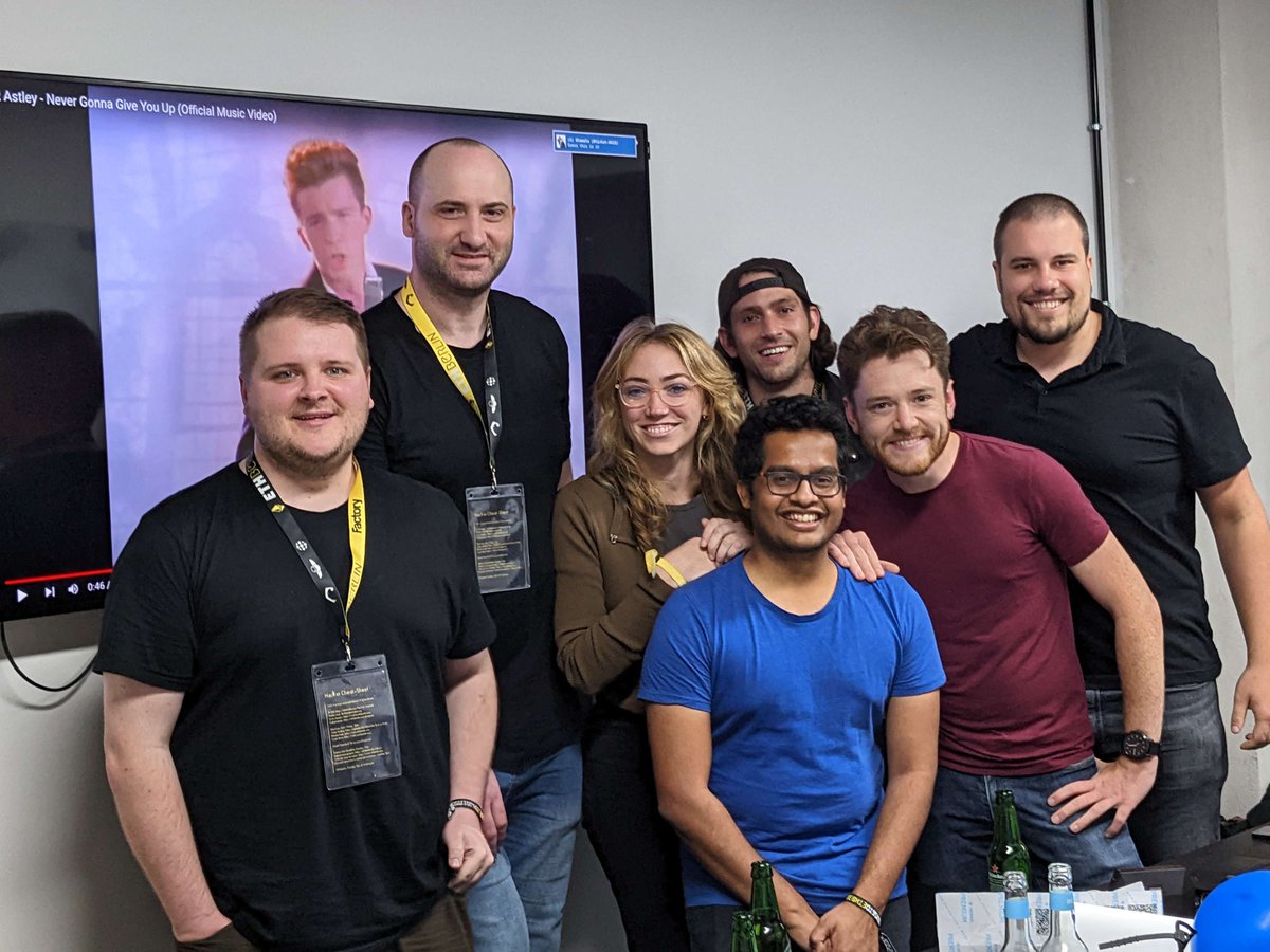 Social Dist0rtion Protocol &amp; daedalus industries are proud to announce that the team EthPandaOps (0x8f36…7fdf, 0x0a76…ccbc) finished No Time To DAI!

It took them only ~12h

Congrats <a href="/samcmAU/">Sam Calder-Mason</a> <a href="/skylenet/">Rafael Matias 🐼🕯️</a> <a href="/Savid/">Andrew Davis</a> <a href="/BarnabasBusa/">Barnabas Busa</a> <a href="/parithosh_j/">parithosh | 🐼👉👈🐼</a> (and others)

#EthBerlin3 #NoTimeToDAI