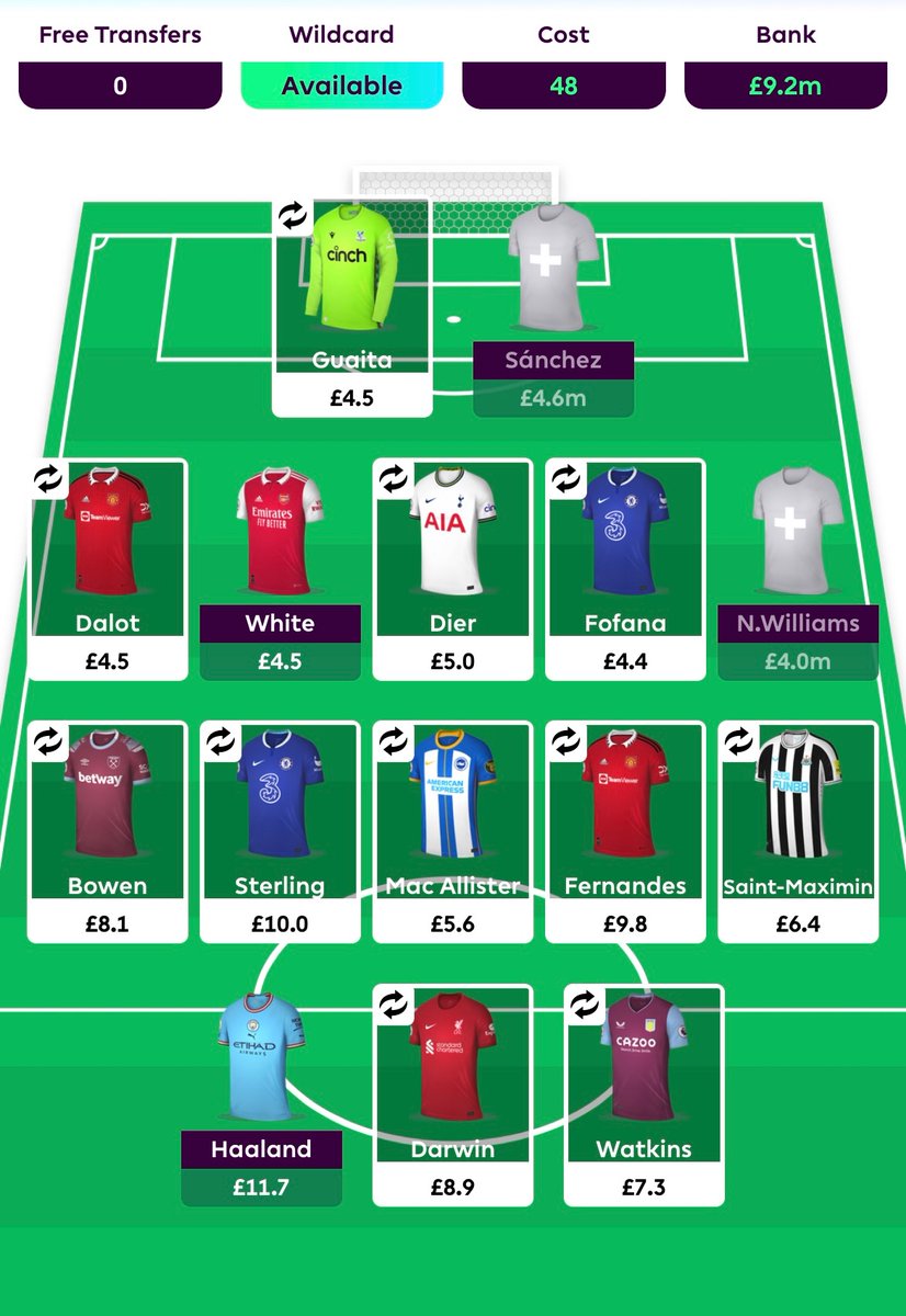 FPLBirdseyeView's tweet image. Almost there … #DifferentialXI