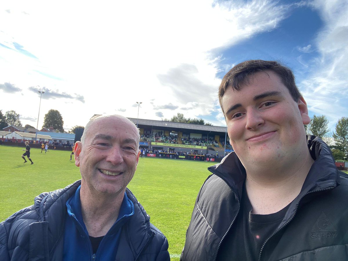 Had a fantastic day back at my hometown club Prescot Cables against Bamber Bridge in  the FA cup. A very exciting game were the Pesky Bulls were narrowly defeated 2-1 with a goal from former Mariner <a href="/_finsmithh/">Fin Smith</a>