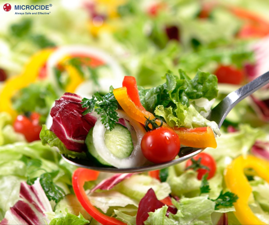 microcide's tweet image. Despite being treated with sanitizers, surface contamination can be introduced into pre-cut salad ingredients. It's difficult to eliminate bacteria once introduced, but Microcide’s PRO-SAN brand of nonoxidizing sanitizers can help. bit.ly/3DNn9hM. #biobased #ecofriendly
