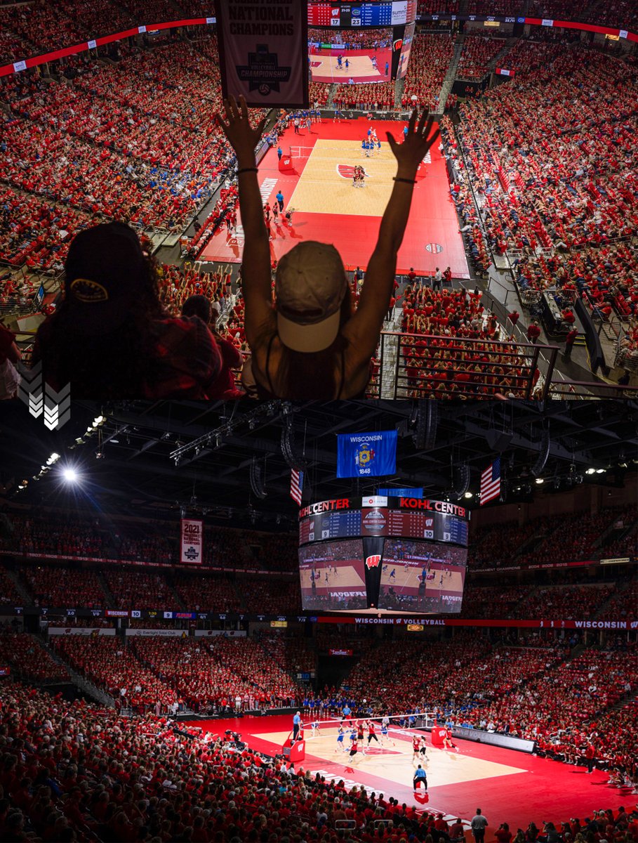 Last night, Wisconsin Volleyball's match against Florida drew 16,833 fans.

It breaks the record for the largest regular season volleyball crowd in NCAA history.

(📸: <a href="/BadgerVB/">Wisconsin Volleyball</a>)