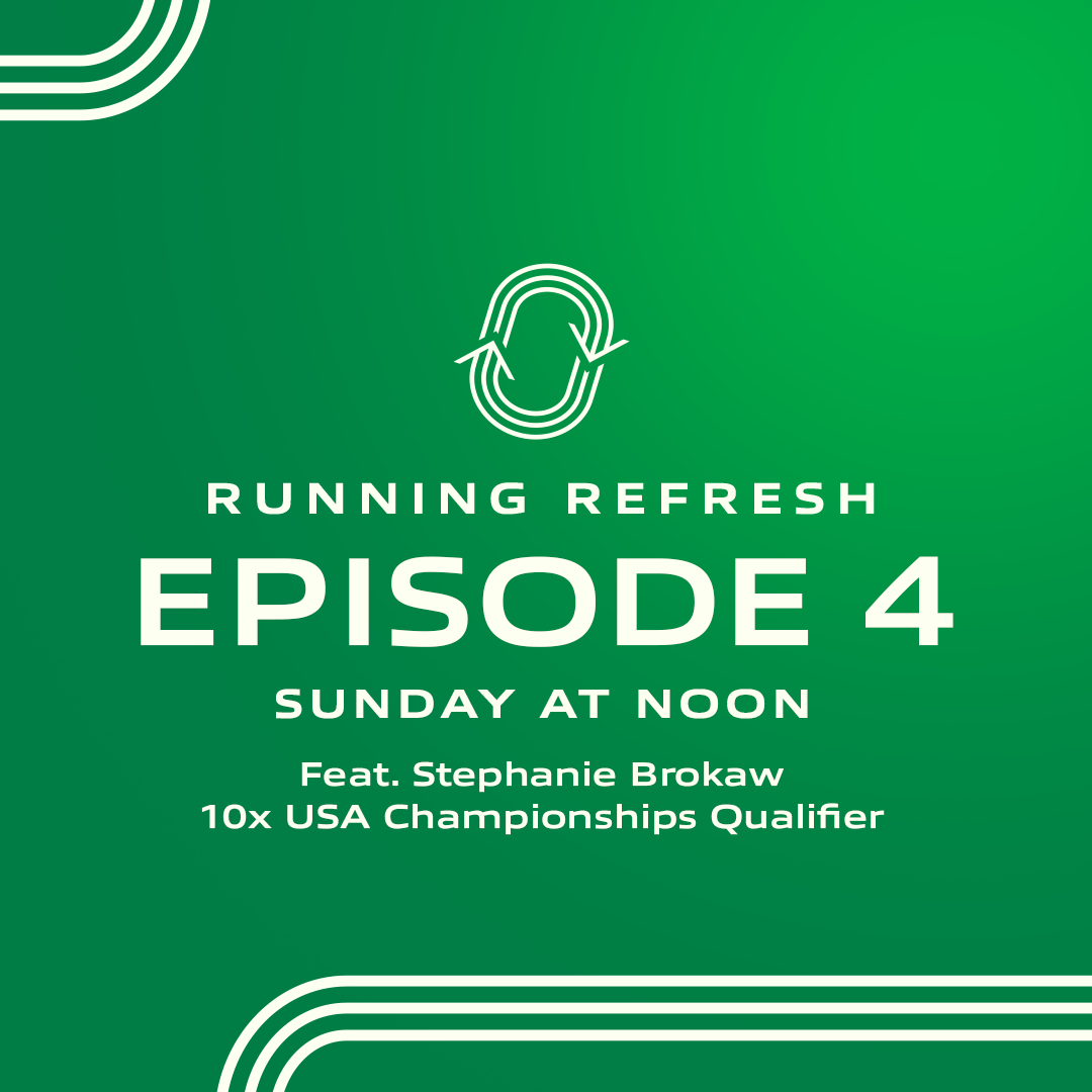 RunningRefresh's tweet image. You won't want to miss tomorrow's episode:
- First female guest ❗️
- Professional runner 🏃‍♀️
- My coach 👏