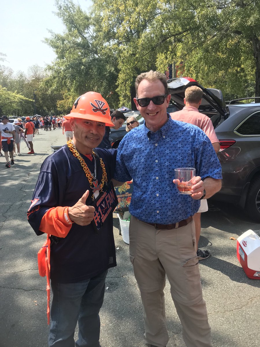 At #UVAFootball with the #1Fan