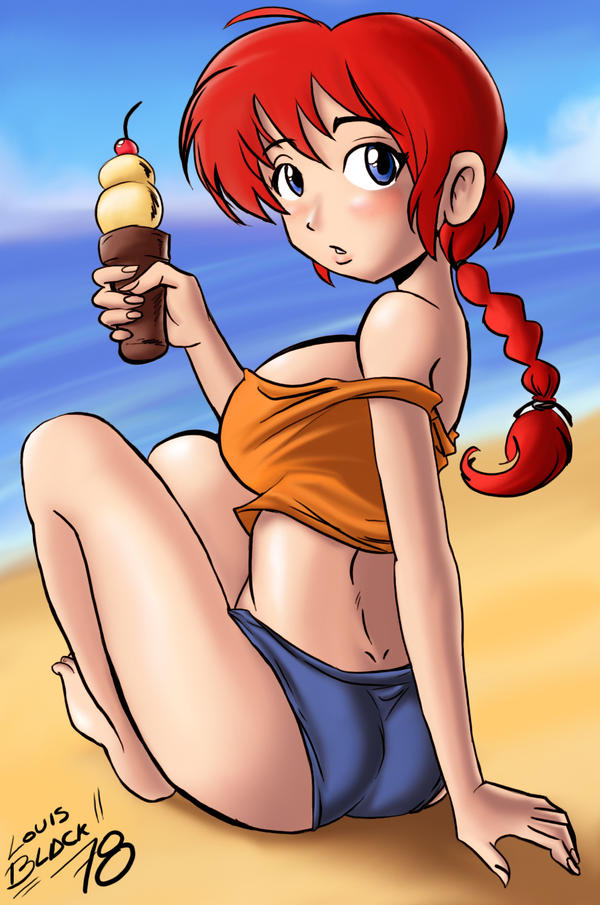Danimerushh's tweet photo. Ranma on the beach is so sexy ! 😍😍😍🍉 https://t.co/uu53EmnvUp
