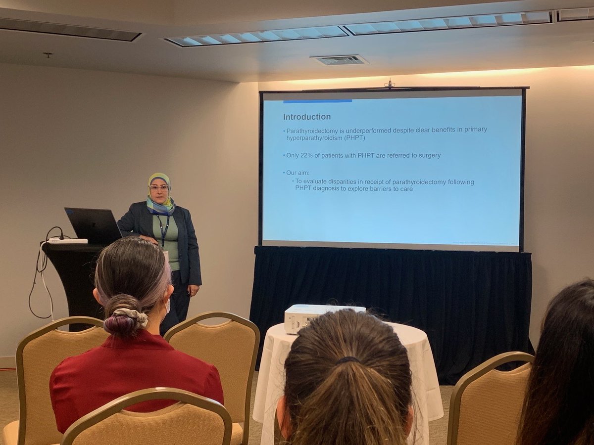 My first time <a href="/AsianAcadSurg/">SocAsianAcadSurg</a> and I am happy to present my research in disparities in parathyroidectomy mentored by ⁦<a href="/benzon_dy/">Benzon Dy</a>⁩ ⁦⁦<a href="/EBHabermann/">Liz Habermann, PhD MPH</a>⁩ <a href="/TheAAES/">American Association of Endocrine Surgeons</a>⁩ <a href="/MayoClinicSurg/">Mayo Clinic Department of Surgery</a> <a href="/MayoClinicEndo/">Mayo Clinic Endocrinology</a> ⁦<a href="/ParaTroupers1/">ParaTroupers</a>⁩