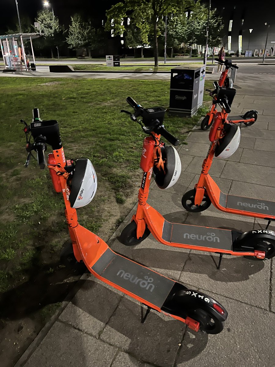 Scooter rental in London. Imagine Bangkok, it would be the scooter