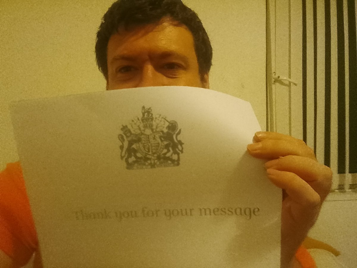 My message of condolences left on royal website