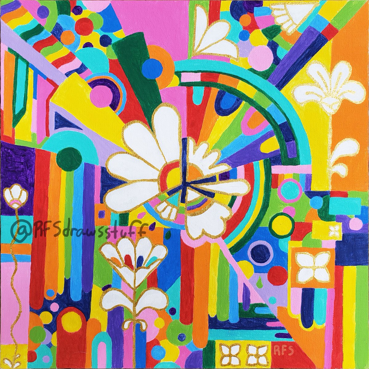 RFSdrawsstuff's tweet photo. Clock - 12"x 12"
Acrylic on canvas board.

Sold.
#painting #paint #acrylic #abstract #rainbow #art #artwork https://t.co/yh39v2vvAN