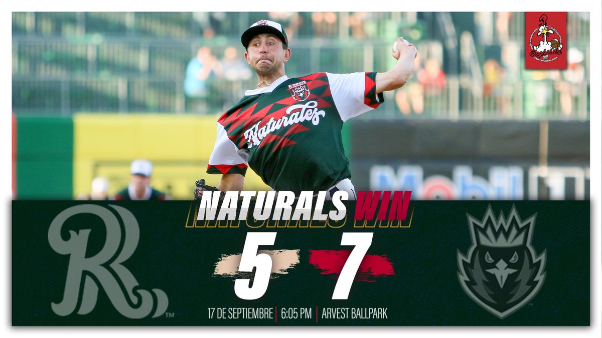 nwanaturals's tweet photo. FINAL: #LosNaturales 7, Frisco 5

Anthony Veneziano earned his sixth win of the year, as four unanswered runs powered Los Naturales to a two-run victory on Saturday night.

This game recap, presented by @foghornswings!

STORY: https://t.co/QbEu98CS9o https://t.co/q4QpuqOh8e