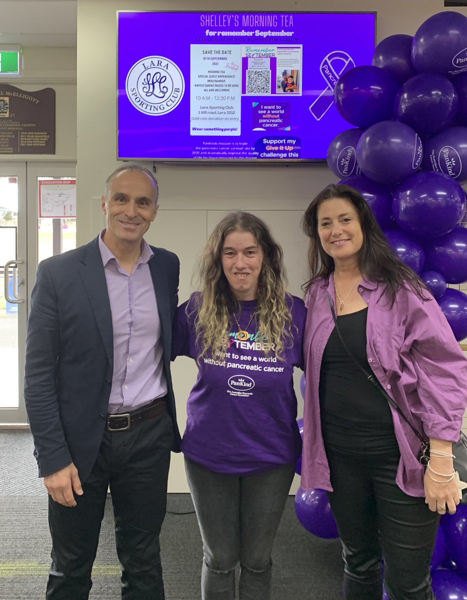 EddyKontelj's tweet photo. It was heartening this morning gathering with the community and Shelley Lee to Support - Advocate - Cure Pancreatic Cancer. With awareness there is hope #cancer #research #awareness #cure #hope #pankind💜💜 https://t.co/06hICKOjDv