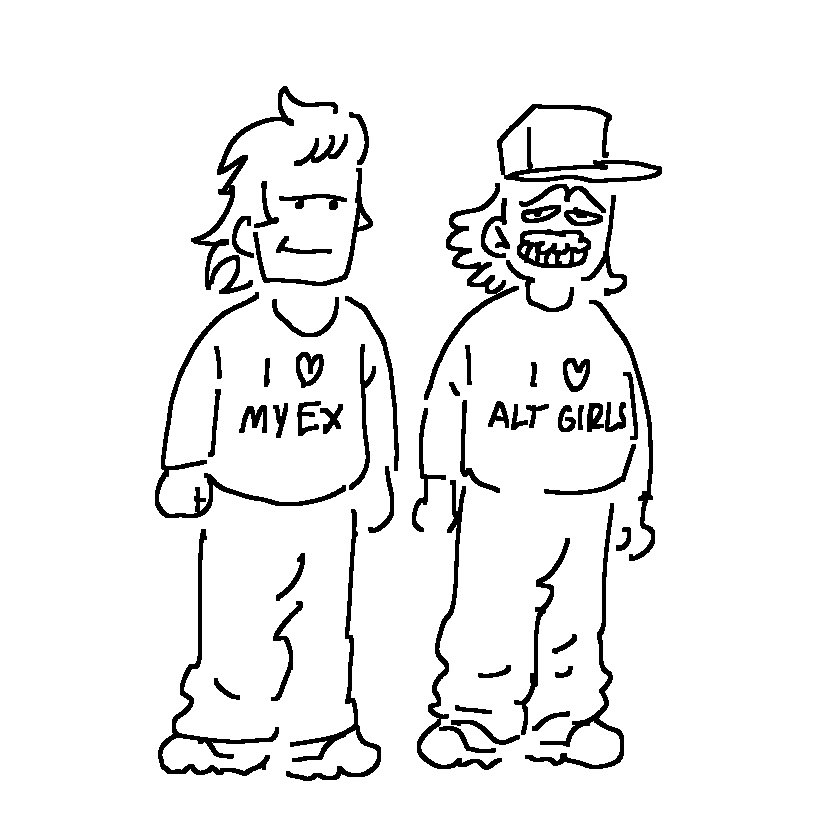 goblin_sorcerer's tweet photo. today i saw two guys who were dressed like this. The outfits matches perfectly, down to the sneakers https://t.co/A3pxnMNZ7W