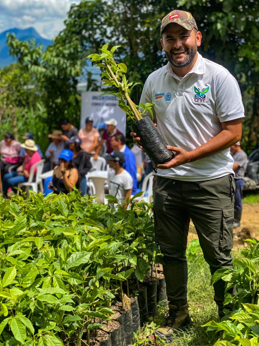 ingetali's tweet photo. La alegría de poder ser parte de un proyecto que busca la restauración ecológica y protección de áreas de interés hídrico en #Cundinamarca. Hoy en el municipio de #Arbelaez en la entrega de 3000 individuos forestales 🌳para proyectos de #Reforestación. @MasBosquesCol https://t.co/XQDqEzXGaN