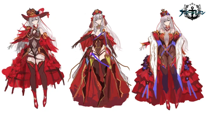 アズールレーン5周年おめでとうございますということで、「アルジェリー」の着せ替えデザインができるまでを公開します。Happy 5th Anniversary Azur Lane !#アズレン5周年 #アズールレーン #AzurLane 