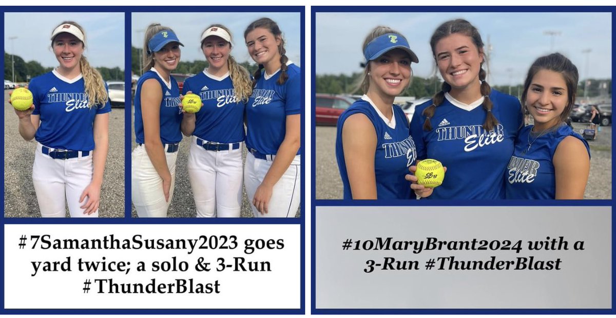 Thunder Elite Premier 18u - Szolek (@05tepremier) on Twitter photo 🖤🥎💙 #05TEPremier had 3 #ThunderBlast 🌩️⚡️ in two games today!! WTG #7SamanthaSusany2023 & #10MaryBrant2024, we see you! 🖤🥎💙 @samanthasusany7 <a href="/marybrant01/">Mary Brant</a> 🖤🥎💙 #05TEPremier had 3 #ThunderBlast 🌩️⚡️ in two games today!! WTG #7SamanthaSusany2023 & #10MaryBrant2024, we see you! 🖤🥎💙 @samanthasusany7 <a href="/marybrant01/">Mary Brant</a>