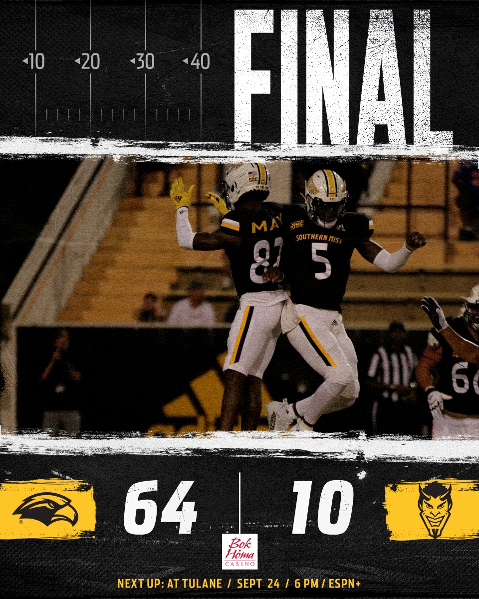 SouthernMissFB's tweet photo. 𝐃𝐮𝐛 𝐂𝐢𝐭𝐲 

#AIE | #SMTTT https://t.co/LBLkpMuFH6