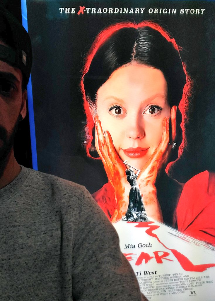 SirJohnCheeese's tweet photo. Got out to see #PearlMovie tonight. Ti West has been back with a vengeance and I'm here for it.

#MiaGoth is an absolute fucking powerhouse of a performer! If you liked her in #XMovie, you'll LOVE her as Pearl. 

Bring on Maxxxine https://t.co/aOE9DUjpWy