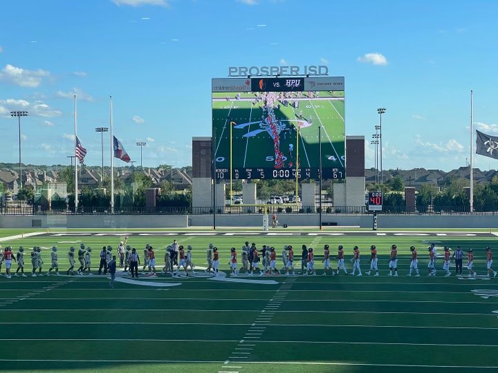 Lots of fun at the @HPUTX family tailgate at the @HPUFootball game. Always fun to be with our HPU family and to watch our guys compete. Congrats to our players and coaches on a big victory!